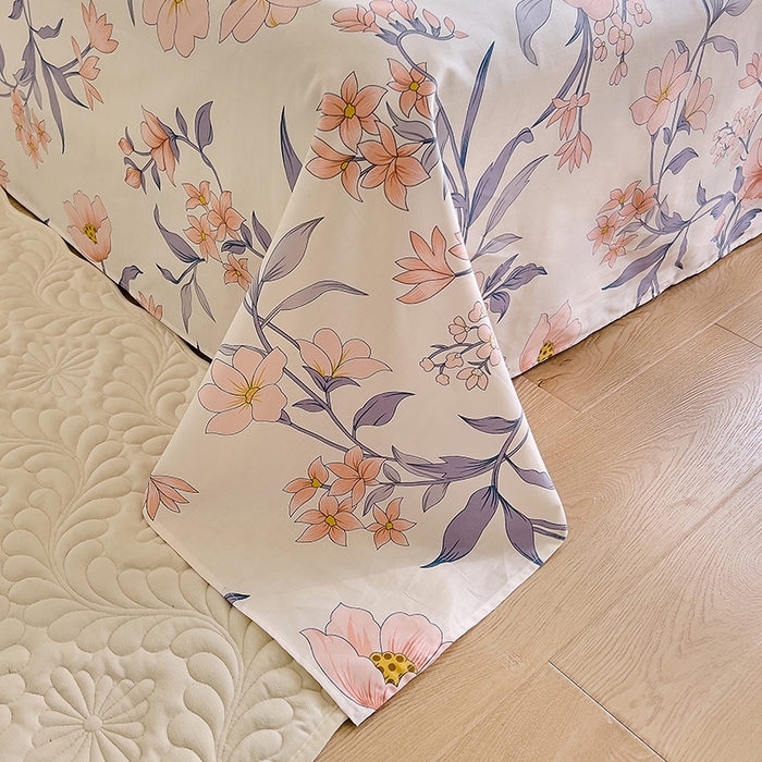 91家纺网 家纺一手货源 找家纺 DoDo 兜兜 【 可定制尺寸】2025新款全棉40支13372印花单床单 木兰