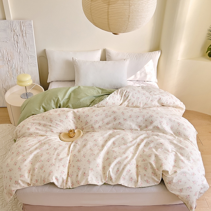 91家纺网 家纺一手货源 找家纺 DoDo 兜兜 【 可定制尺寸】2026新款全棉40支13372印花单被套 朵拾