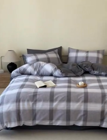 91家纺网 家纺一手货源 找家纺 涵宸家纺 2025新款全棉印花良品系列四件套 洛卡