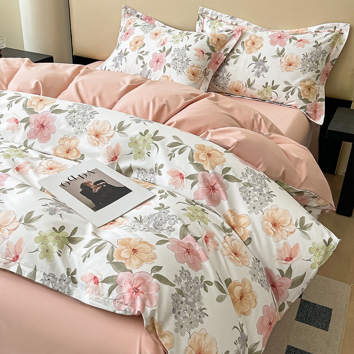 91家纺网 家纺一手货源 找家纺 帛美 2025新款13376全棉纯棉印花四件套-提供买家秀 洵莎