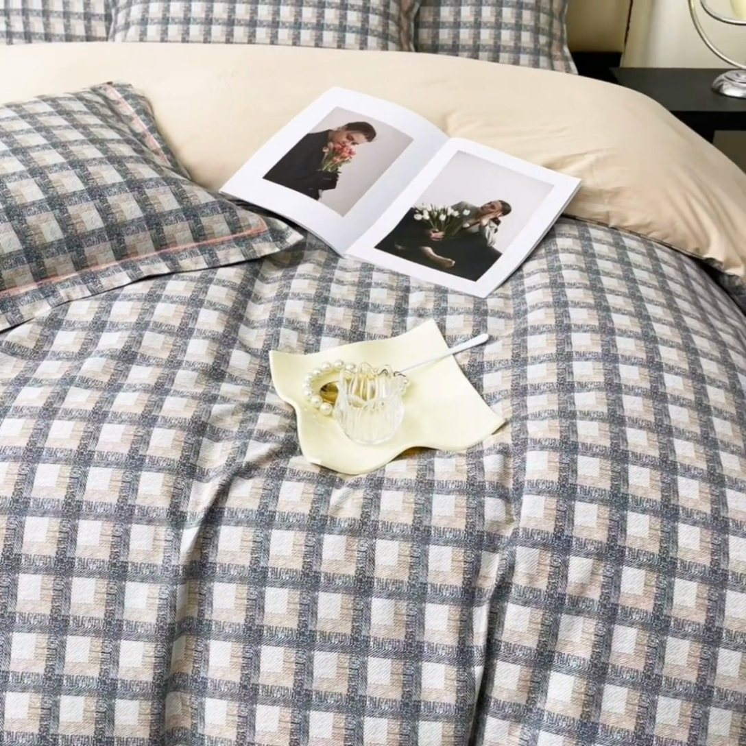 91家纺网 家纺一手货源 找家纺 帛美 2025新款13376全棉纯棉印花四件套-提供买家秀 海岸风情