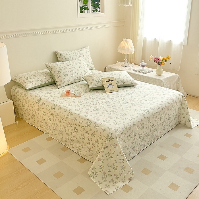 91家纺网 家纺一手货源 找家纺 DoDo 兜兜 【 可定制尺寸】2026新款全棉40支13372印花单床单 等风来