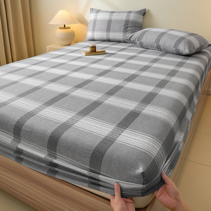 91家纺网 家纺一手货源 找家纺 涵宸家纺 2025新款全棉印花良品系列床笠 床笠-洛卡