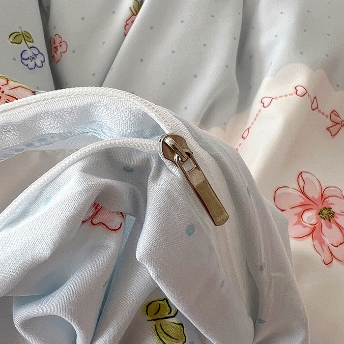 91家纺网 家纺一手货源 找家纺 阿曼达 2025新款印花水洗m学生床单人四件套 克丽丝