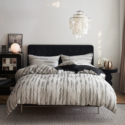 简家居2025新款60支色织空气棉四件套-星光-闪耀 星光