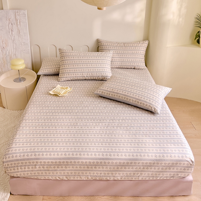 91家纺网 家纺一手货源 找家纺 DoDo 兜兜 【 可定制尺寸】2025新款全棉40支13372印花单床笠 晚风