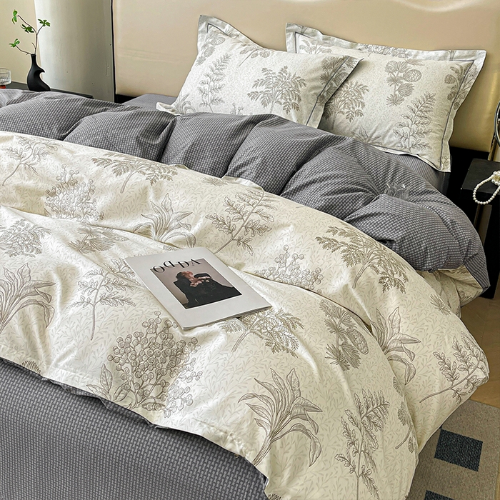 91家纺网 家纺一手货源 找家纺 帛美 2025新款13376全棉纯棉印花四件套-提供买家秀 林间