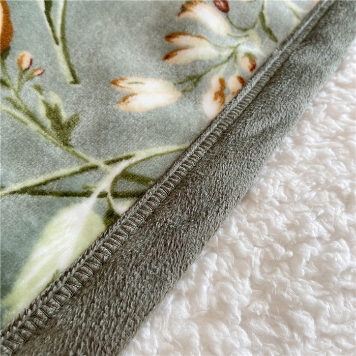 91家纺网 家纺一手货源 找家纺 卡奥2025AB版云貂绒毛毯直播爆款法莱绒休闲盖毯沙发毯午睡毯空调毯子 蝶恋