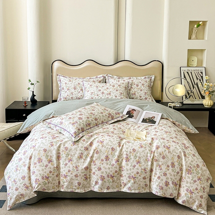帛美 2025新款13376全棉纯棉印花四件套-提供买家秀 蝶恋序