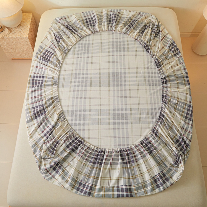 91家纺网 家纺一手货源 找家纺 涵宸家纺 2025新款全棉印花良品系列床笠 床笠-琥珀