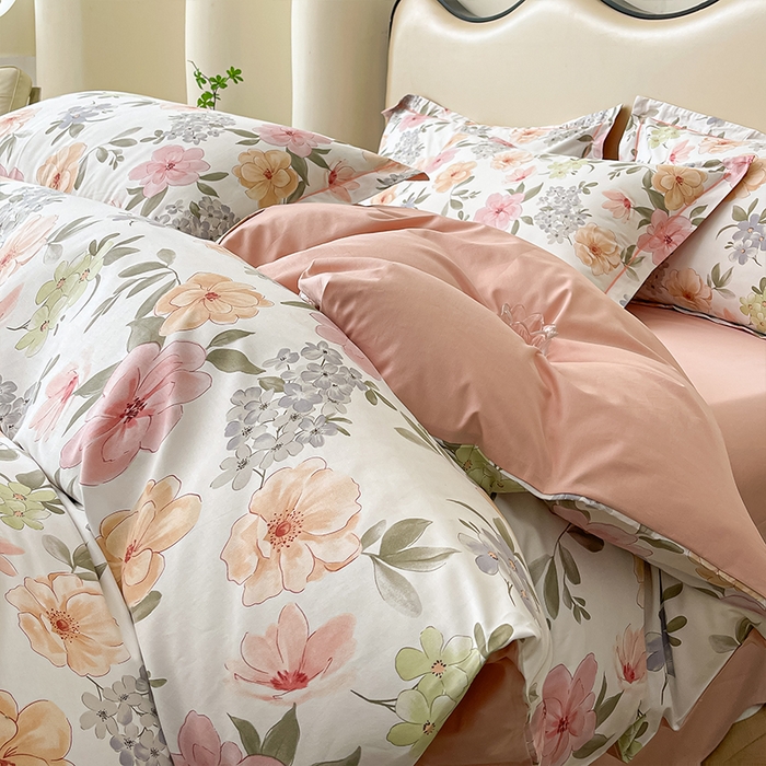 91家纺网 家纺一手货源 找家纺 帛美 2025新款13376全棉纯棉印花四件套-提供买家秀 洵莎