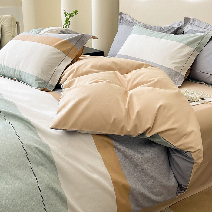 91家纺网 家纺一手货源 找家纺 帛美 2025新款13376全棉纯棉印花四件套-提供买家秀 悠梦