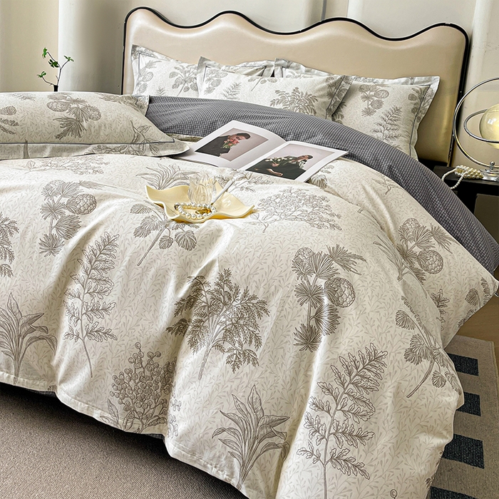 91家纺网 家纺一手货源 找家纺 帛美 2025新款13376全棉纯棉印花四件套-提供买家秀 林间