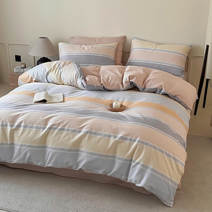 91家纺网 家纺一手货源 找家纺 涵宸家纺 2025新款全棉印花良品系列四件套 卡曼