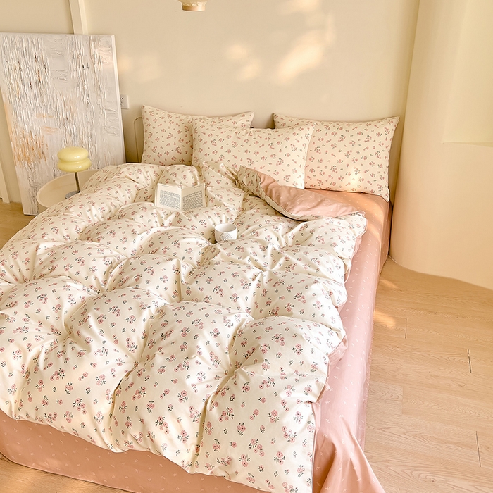 91家纺网 家纺一手货源 找家纺 DoDo 兜兜 【 可定制尺寸】2025新款全棉40支13372印花四件套 蕾拉