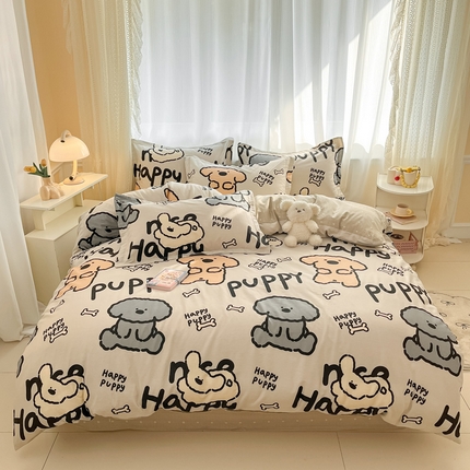 91家纺网 家纺一手货源 找家纺 （总）涵宸家纺 2025新款全棉印花四件套总花型