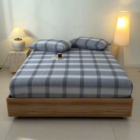 91家纺网 家纺一手货源 找家纺 涵宸家纺 2025新款全棉印花良品系列床笠 床笠-洛卡