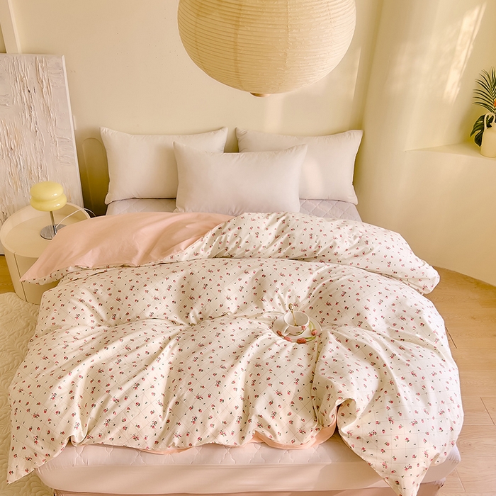 91家纺网 家纺一手货源 找家纺 DoDo 兜兜 【 可定制尺寸】2025新款全棉40支13372印花单被套 花晨