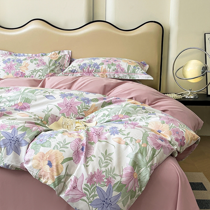 91家纺网 家纺一手货源 找家纺 帛美 2025新款13376全棉纯棉印花四件套-提供买家秀 花溪