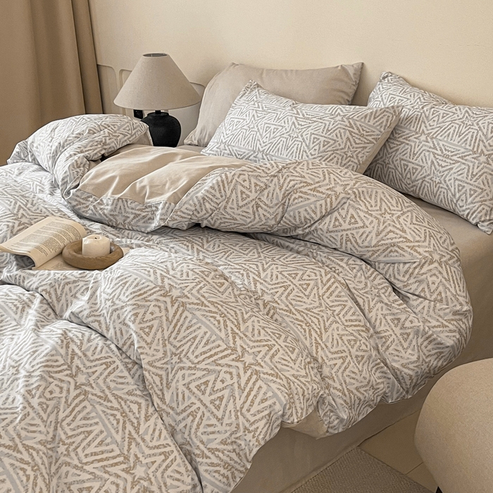 91家纺网 家纺一手货源 找家纺 涵宸家纺 2025新款全棉印花良品系列四件套 星季