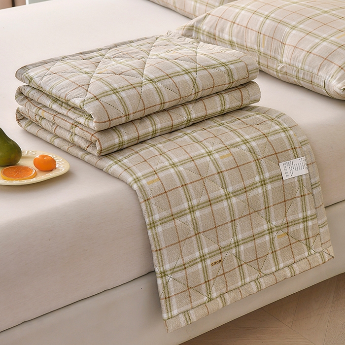 91家纺网 家纺一手货源 找家纺 培童   2025新款超声波亲肤绒夏被夏凉被直播爆款超声波夏被空调被礼品被 洛川格