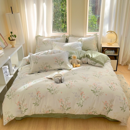 91家纺网 家纺一手货源 找家纺 （总）涵宸家纺 2025新款全棉印花四件套总花型