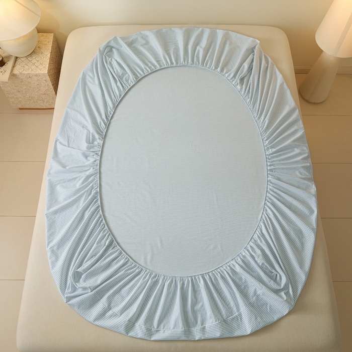 91家纺网 家纺一手货源 找家纺 涵宸家纺 2025新款全棉印花良品系列床笠 床笠-半夏-兰