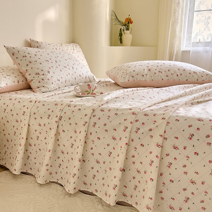 DoDo 兜兜 【 可定制尺寸】2025新款全棉40支13372印花单床单 花晨