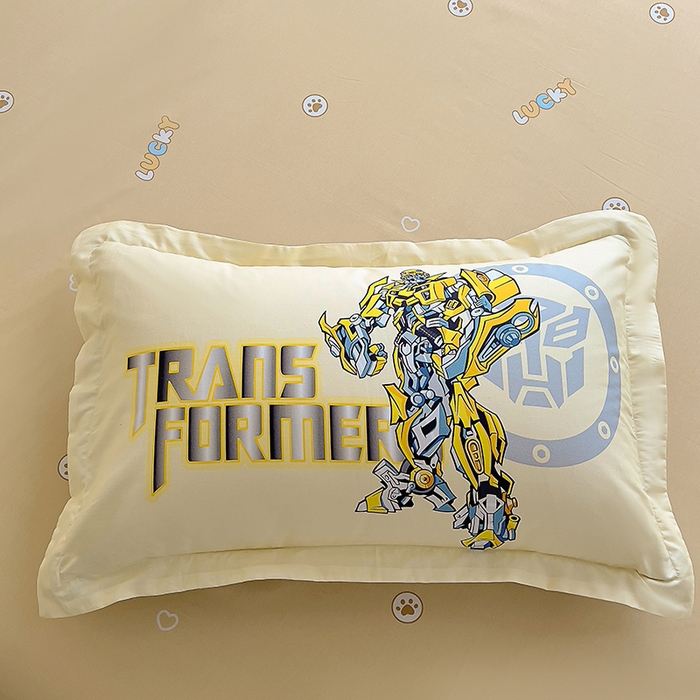 91家纺网 家纺一手货源 找家纺 浩诚 2025新款全棉大版卡通太空人宇航员小恐龙小汽车系列纯棉四件套-提供买家秀 百变黄蜂