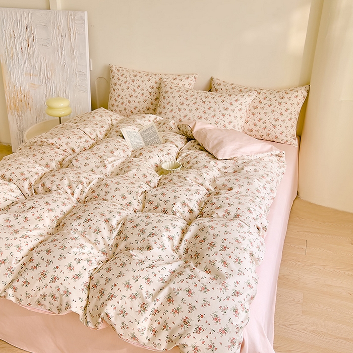 91家纺网 家纺一手货源 找家纺 DoDo 兜兜 【 可定制尺寸】2025新款全棉40支13372印花四件套 桃夭