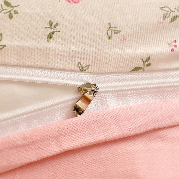 91家纺网 家纺一手货源 找家纺 DoDo 兜兜 【 可定制尺寸】2026新款全棉40支13372印花单枕套 粉色恋歌