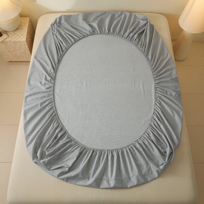 91家纺网 家纺一手货源 找家纺 涵宸家纺 2025新款全棉印花良品系列床笠 床笠-巴菲条