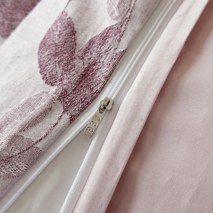 91家纺网 家纺一手货源 找家纺 琪格格2025款纯棉三层纱提花四件套（提供大量买家秀） 三层纱 枫韵-紫