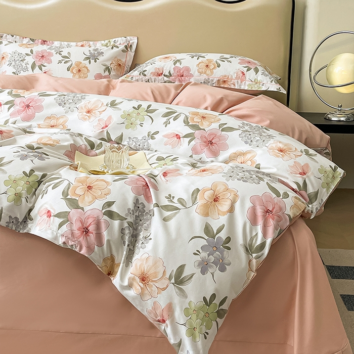 91家纺网 家纺一手货源 找家纺 帛美 2025新款13376全棉纯棉印花四件套-提供买家秀 洵莎