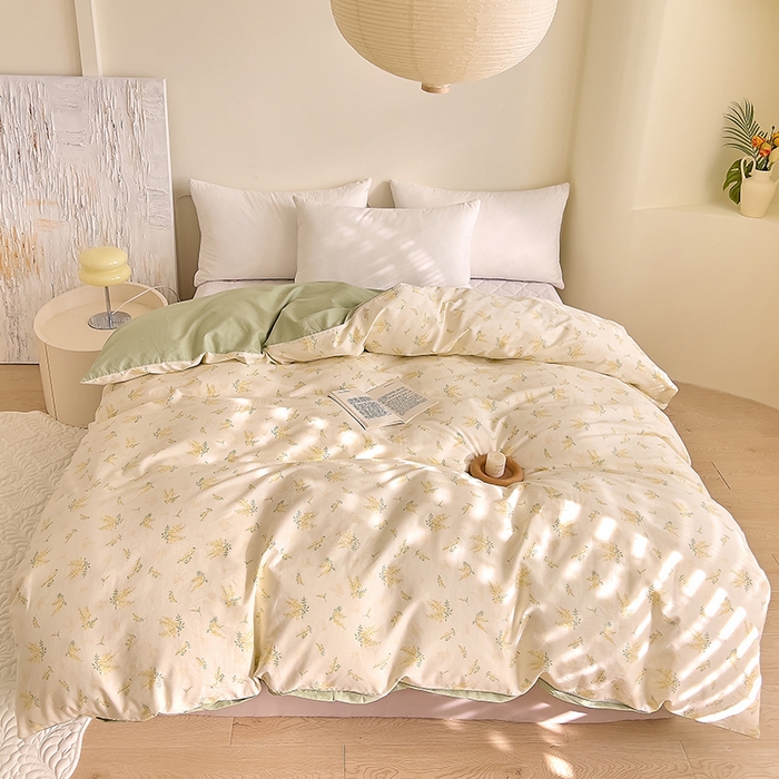 91家纺网 家纺一手货源 找家纺 DoDo 兜兜 【 可定制尺寸】2025新款全棉40支13372印花单被套 清香