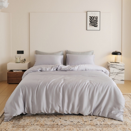 EH家居 2025新款天丝纯色四件套系列 魔幻紫色