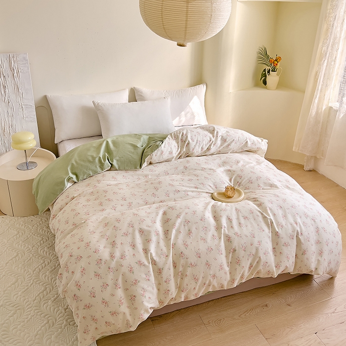 91家纺网 家纺一手货源 找家纺 DoDo 兜兜 【 可定制尺寸】2026新款全棉40支13372印花单被套 朵拾