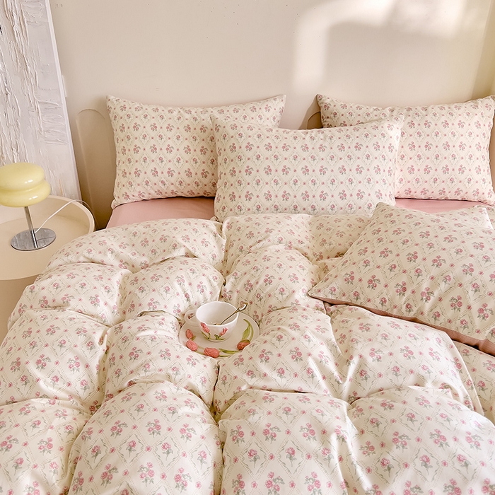 91家纺网 家纺一手货源 找家纺 DoDo 兜兜 【 可定制尺寸】2025新款全棉40支13372印花四件套 风晴