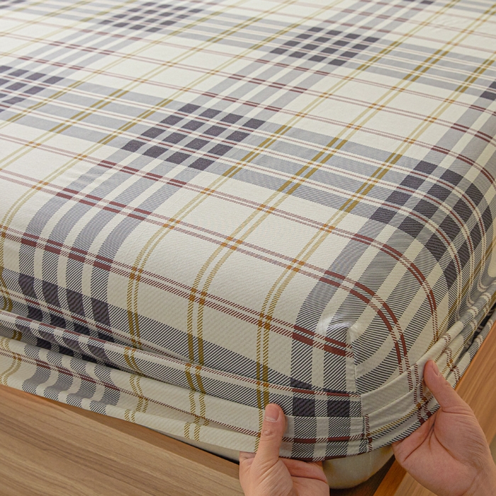 91家纺网 家纺一手货源 找家纺 涵宸家纺 2025新款全棉印花良品系列床笠 床笠-琥珀