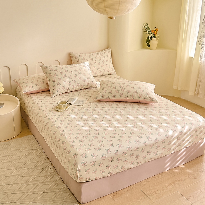 91家纺网 家纺一手货源 找家纺 DoDo 兜兜 【 可定制尺寸】2025新款全棉40支13372印花单床笠 唯美