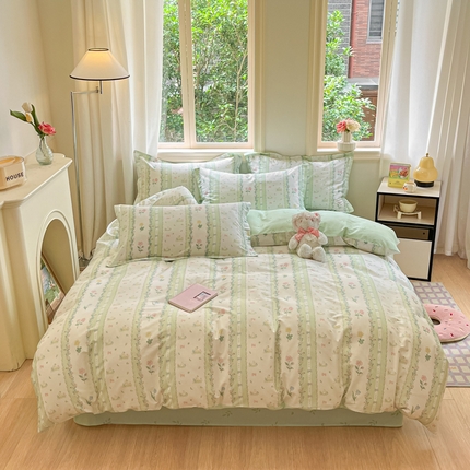 91家纺网 家纺一手货源 找家纺 （总）涵宸家纺 2025新款全棉印花四件套总花型