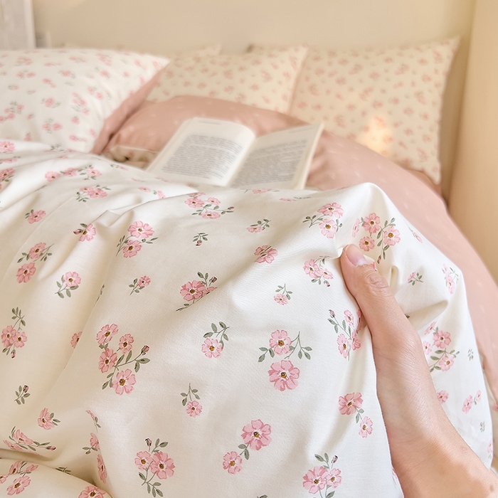 91家纺网 家纺一手货源 找家纺 DoDo 兜兜 【 可定制尺寸】2025新款全棉40支13372印花四件套 蕾拉