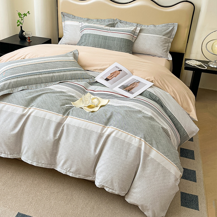 91家纺网 家纺一手货源 找家纺 帛美 2025新款13376全棉纯棉印花四件套-提供买家秀 梦彩