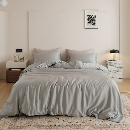 91家纺网 家纺一手货源 找家纺 （总）EH家居 2025新款天丝纯色四件套系列