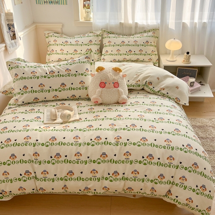 91家纺网 家纺一手货源 找家纺 （总）涵宸家纺 2025新款全棉印花四件套总花型