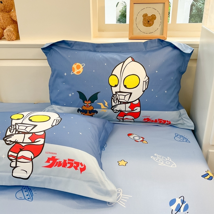 91家纺网 家纺一手货源 找家纺 蘭菲家纺 2025新款奥特曼全棉枕套 荣耀