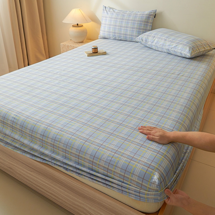 91家纺网 家纺一手货源 找家纺 涵宸家纺 2025新款全棉印花良品系列床笠 床笠-罗宾