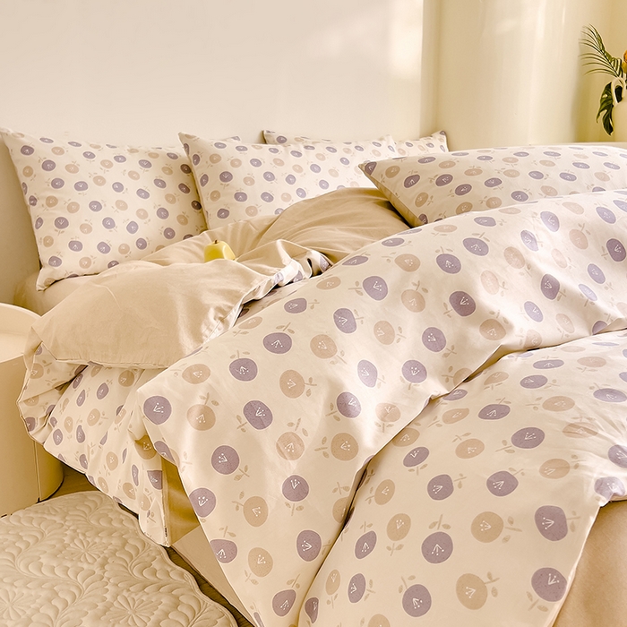 91家纺网 家纺一手货源 找家纺 DoDo 兜兜 【 可定制尺寸】2025新款全棉40支13372印花四件套 库里