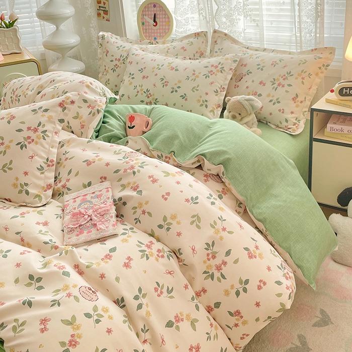 91家纺网 家纺一手货源 找家纺 世爵 2025新款磨毛印花单被套 甜美庄园