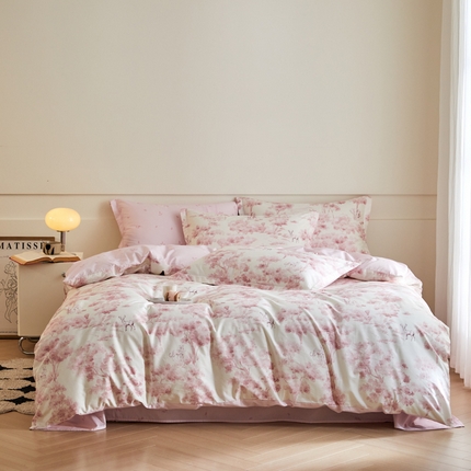 91家纺网 家纺一手货源 找家纺 （总）涵宸家纺 2025新款全棉印花四件套总花型